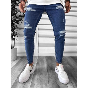 Blugi barbati conici albastri 6321 H3-3