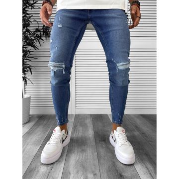 Blugi barbati conici albastri 7121 M3-3.2