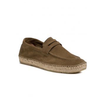 Espadrile barbati -  Piele naturala - Verde