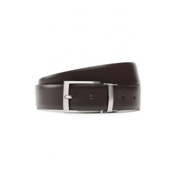 Curea barbati -  302772537 - Piele naturala - Gri