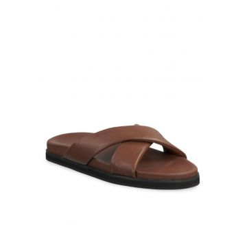 Papuci flip-flop barbati -  Piele naturala