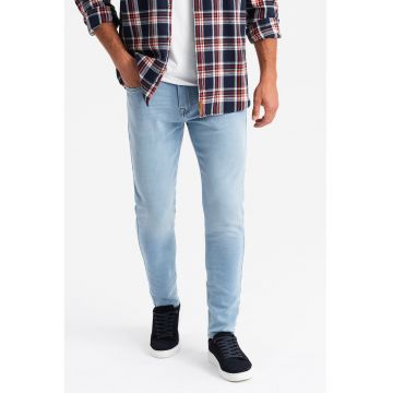 Blugi slim-fit - Alb/Albastru deschis
