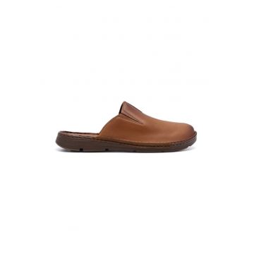 Slapi barbati -  590559 - Piele naturala - Maro