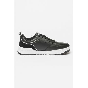 Pantofi sport de piele ecologica cu logo