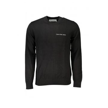 Pulover barbati - cu imprimeu cu logo - Regular fit -  Negru -