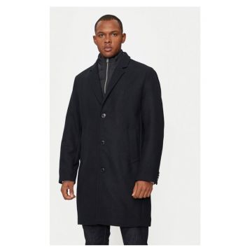 Palton barbati -  30-303046 - Negru - Poliester/Lana