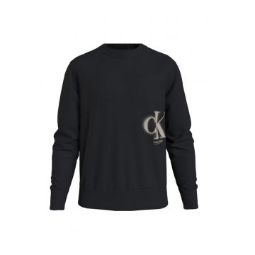 Bluza barbati -  Bumbac/Poliester - Negru/Bej