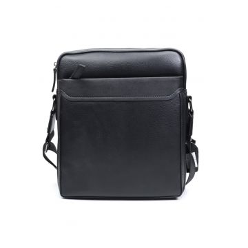 Borseta barbati negru SS L1984 1 - 20/28/6cm
