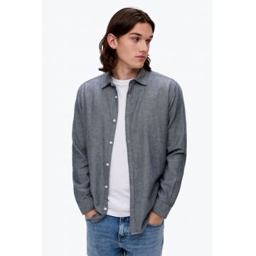Camasa barbati din bumbac cu croiala Regular fit -  Gri inchis -