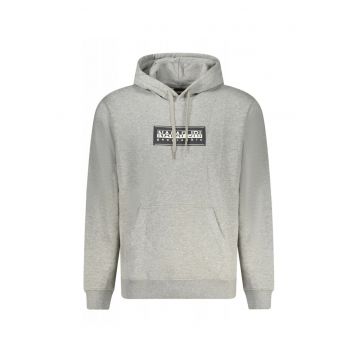 Hanorac barbati - cu imprimeu cu logo - Regular fit -  Gri