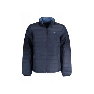 Jacheta matlasata barbati - cu 2 buzunare exterioare - fara gluga - logo -  Bleumarin