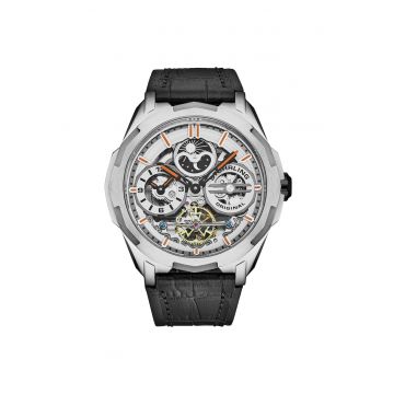 Ceas automatic dual time - negru