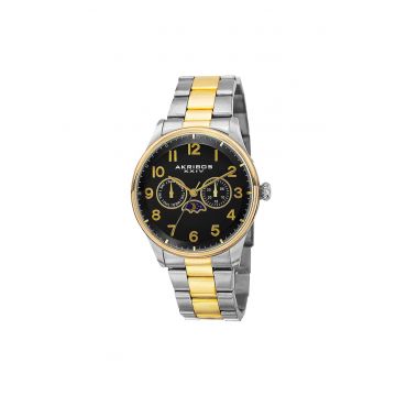 Ceas casual rotund AK790 -  AK793 - negru