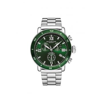 Ceas cronograf cu o bratara din inox