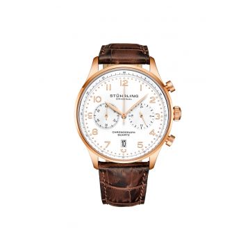 Ceas cronograf GR1-Q Quartz 42mm -  Lux L -Alb