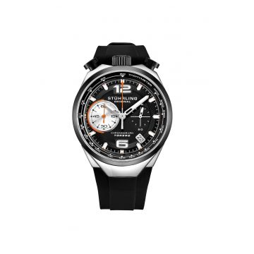 Ceas cronograf Torero Quartz 42 mm cu curea din cauciuc -  Torero - negru