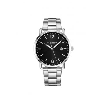Ceas rotund analog Oslo 3902 - Quartz 38mm Fashion -  Jenson -Negru