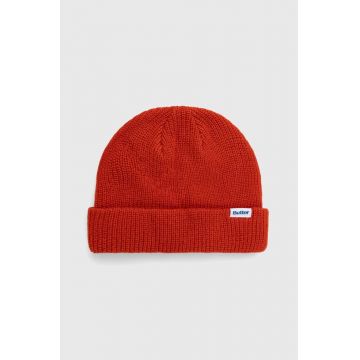 Butter Goods căciulă Wharfie Beanie culoarea roșu, din tricot gros, BGQ3235704