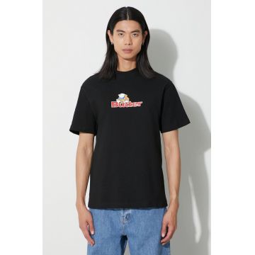 Butter Goods tricou din bumbac Teddy Logo Tee bărbați, culoarea negru, cu imprimeu, BGQ3230102 Butter Goods tricou din bumbac Teddy Logo Tee bărbați, culoarea negru, cu imprimeu, BGQ3230102