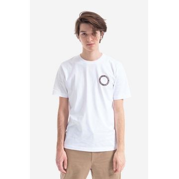 Norse Projects tricou din bumbac Johannes BMC Logo Print culoarea alb, cu imprimeu N01.0562.0001-0001 Norse Projects tricou din bumbac Johannes BMC Logo Print culoarea alb, cu imprimeu N01.0562.0001-0001