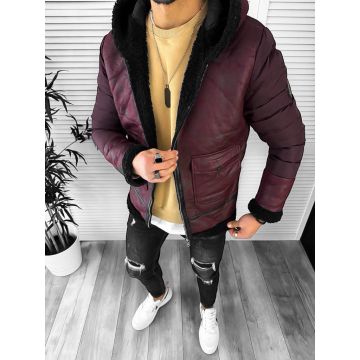 Geaca barbati de iarna  imblanita  grena 3060  D1-1