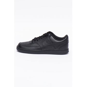 Pantofi sport de piele ecologica Court Vision Low Next Nature - Onyx Black