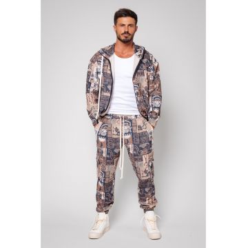 Set Pharaoh Hanorac si pantalon lung Beige 14237