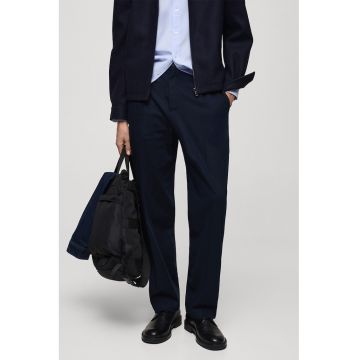 Pantaloni regular-fit din amestec de bumbac