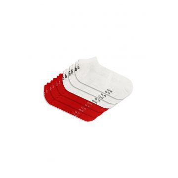 Set 6 perechi - Sosete Scurte din Bumbac Pieptanat -  fara cusatura - respirabile si confortabile