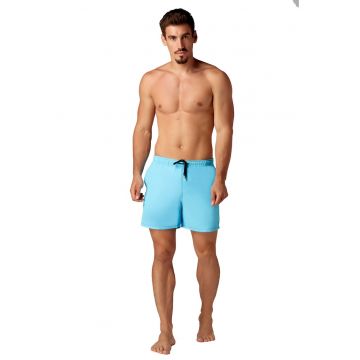 Sort de baie barbati BHB11 - Albastru aquamarin