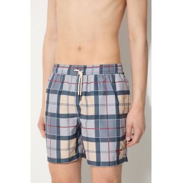 Barbour pantaloni scurti de baie Staple Tartan culoarea bej, MSW0065 Barbour pantaloni scurti de baie Staple Tartan culoarea bej, MSW0065