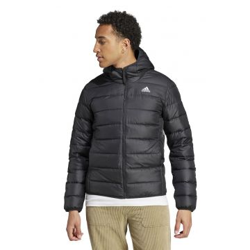 Geaca matlasata cu buzunare laterale - Negru