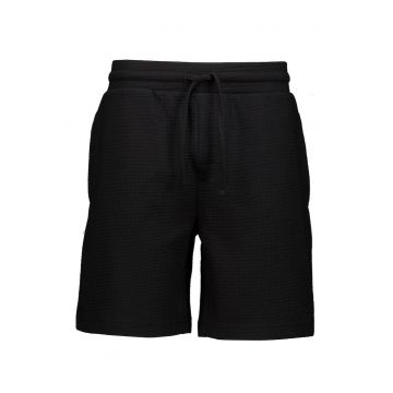 Pantaloni scurti de pijama cu snur - Negru
