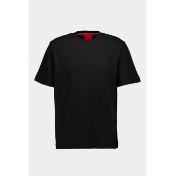 Tricou din amestec de bumbac - Negru