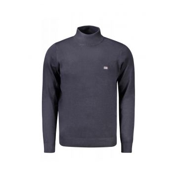 Bluza cu gat barbati - cu mini logo brodat - Regular fit -