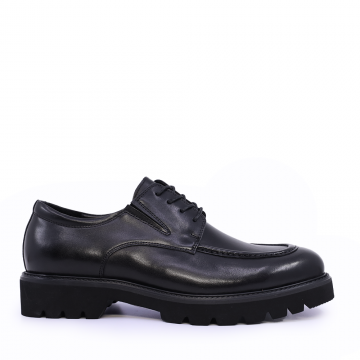 Pantofi derby bărbați Enzo Bertini negri din piele naturală 1099bp1662n