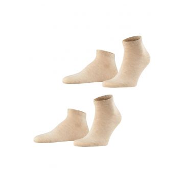 Set de sosete scurte Happy - 2 perechi - Bej