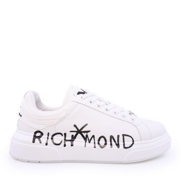 Sneakers bărbați John Richmond albi din piele naturală 2269bp25314a