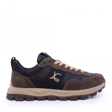 Sneakers bărbați Luca di Gioia maro din piele 3910bp031m Sneakers bărbați Luca di Gioia maro din piele 3910bp031m