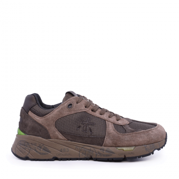 Sneakers bărbați Premiata Mase maro din piele  și textil 1698BP6875M