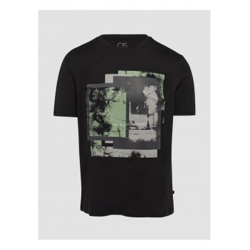 Tricou barbati cu imprimeu abstract in partea din fata - Q/S by s.Oliver