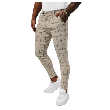Pantaloni Chino Barbati Bej  O/P4009