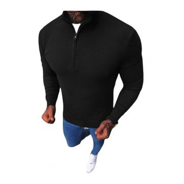 Pulover clasic pentru barbati -  Klarrod - neagra