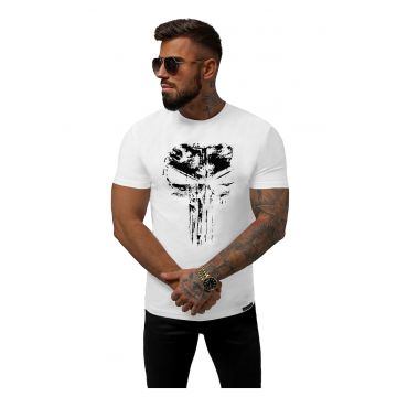 Tricou barbati -  Bumbac - Alb3