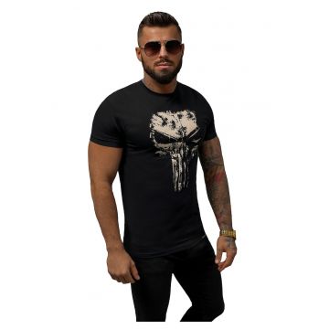 Tricou barbati -  Bumbac - Negru punisher