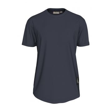 Tricou cu decolteu la baza gatului si logo aplicat
