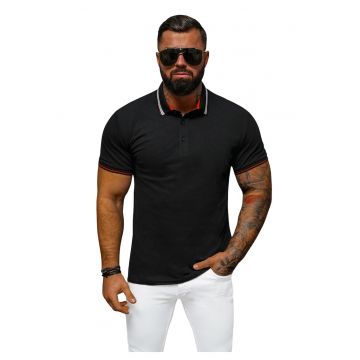 Tricou polo barbati  O/DA729 - Negru