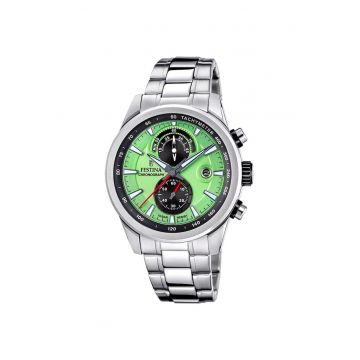 Ceas barbatesc  F20694/3 Quartz Argintiu