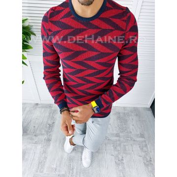 Pulover barbati gros grena slim fit T3704   14-5.1