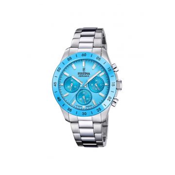 Ceas barbatesc  F20693/3 Quartz Argintiu